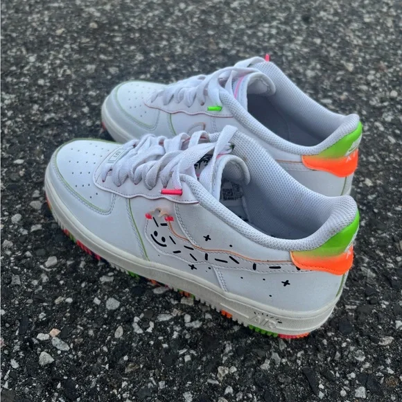 Kids Air Force 1 Low Drawing white/multicolor - Picture 2 of 4